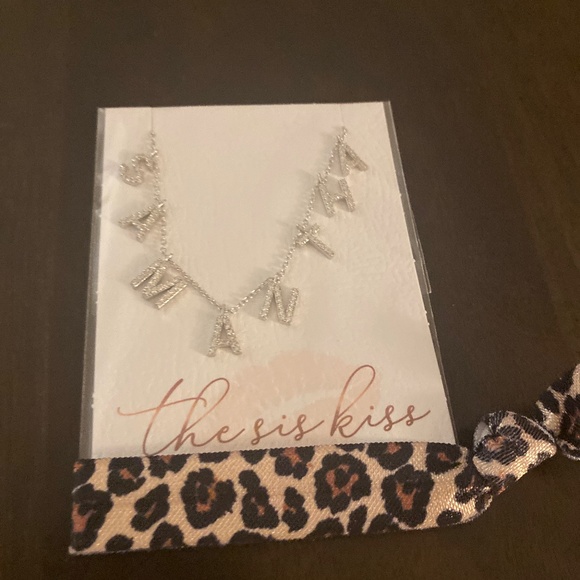 NEW THE SIS KISS SAMANTHA SILVER NECKLACE - Picture 1 of 3
